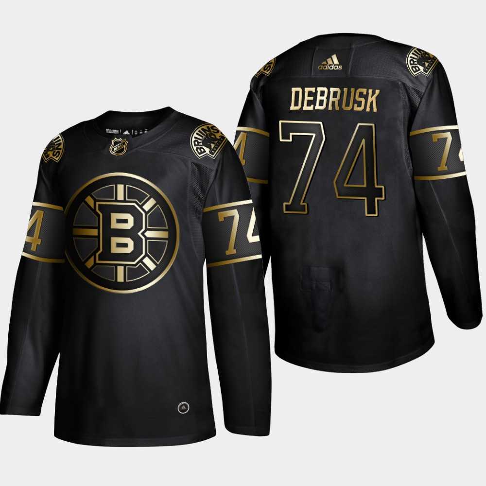 Bruins 74 Jake DeBrusk Black Gold Adidas Jersey,We sell and wholesale Bruins 74 Jake DeBrusk Black Gold Adidas Jersey on line form chian!
